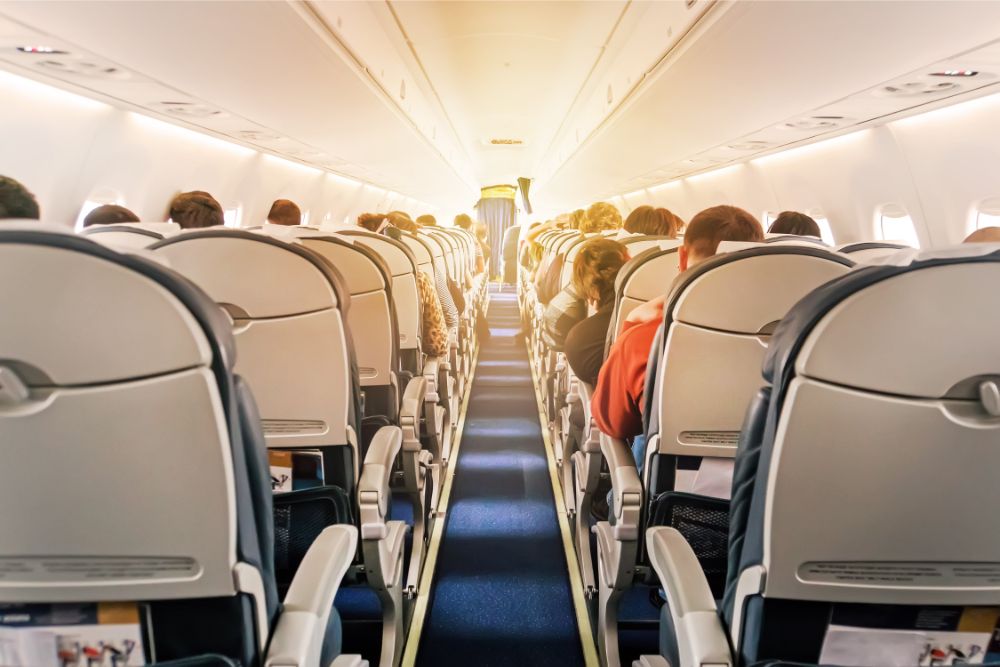 CME for physicians can provide strategies for a medical emergency that could take place on this airplane full of passengers